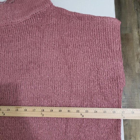 All Worthy Hunter McGrady Women's Oversized Sweater Pink SZ 1X Plus Size - Picture 8 of 10